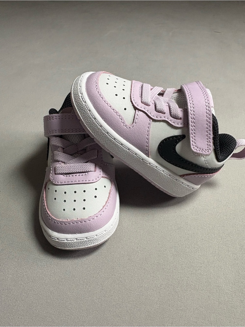 Nike Court Borough Low 2 TD Baby/Toddler Sneakers Iced Lilac 4C NWOB